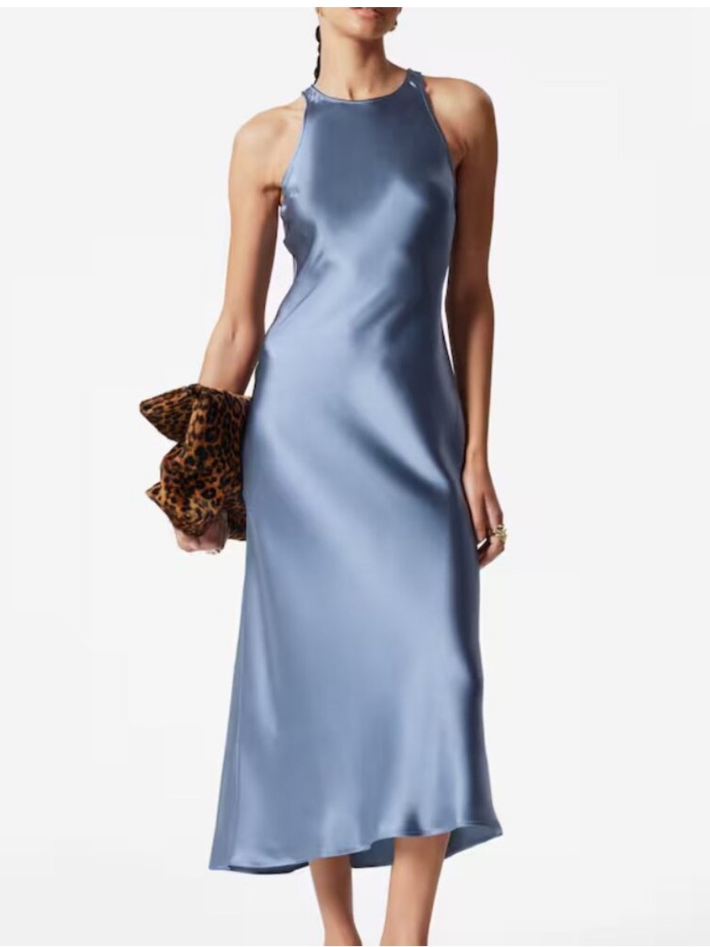 & Other Stories Sleeveless Satin Midi Dress - Bias Cut - (NWT)